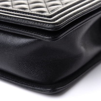Chanel Caviar Quilted New Medium Boy Flap Black 10 of 12