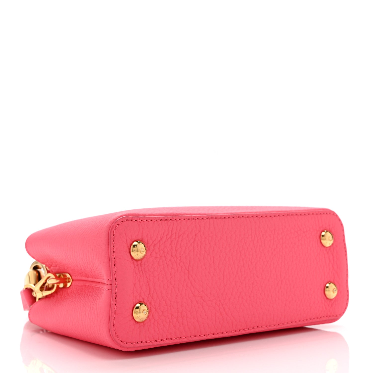 Louis Vuitton Taurillon Monogram Tile Capucines Mini Dragonfruit Ballet Pink 4 of 9