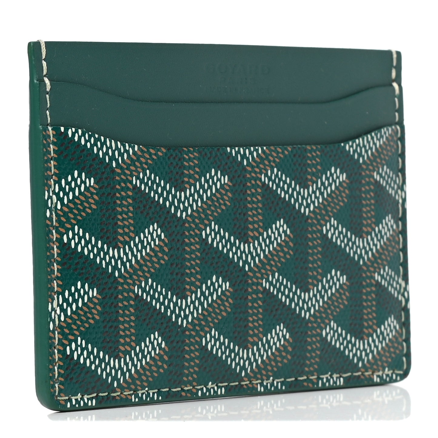 Goyardine Saint Sulpice Card Holder Green