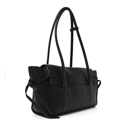 Mulberry Heavy Grain Small Soft Bayswater Satchel Black 2 of 8