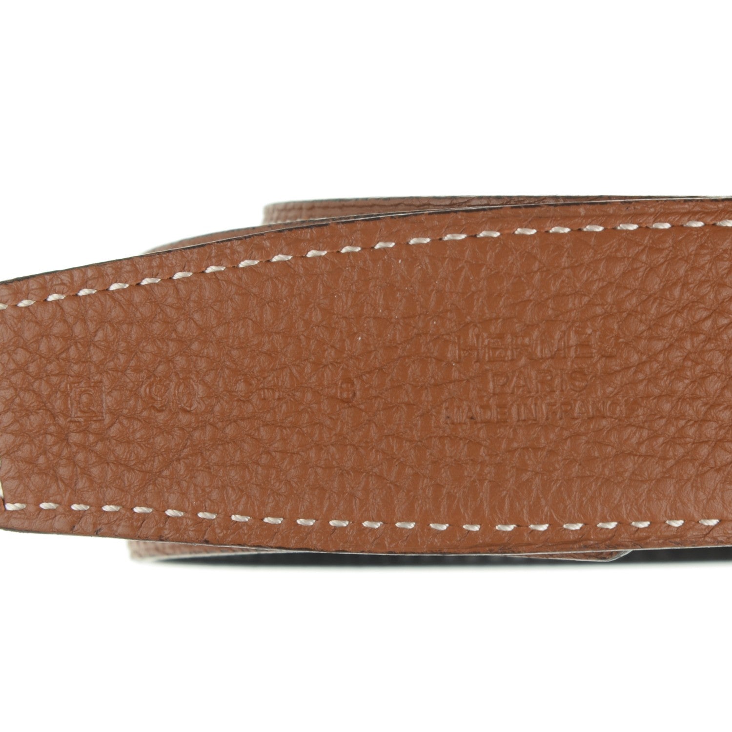 Hermes Box Togo 32mm Belt Strap 90 Black Gold 6 of 6
