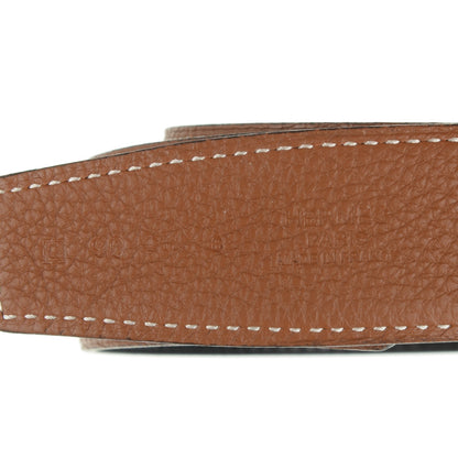Hermes Box Togo 32mm Belt Strap 90 Black Gold 6 of 6