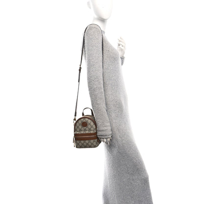 Gucci GG Supreme Monogram Azalea Calfskin Retro Interlocking G Multi-Function Bag Beige Ebony Brown Sugar 2 of 10