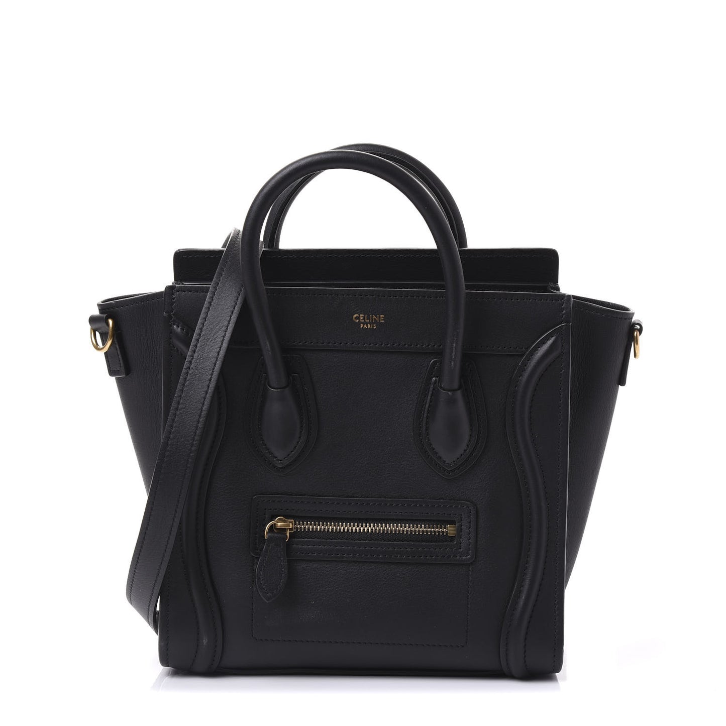 Smooth Calfskin Nano Luggage Black