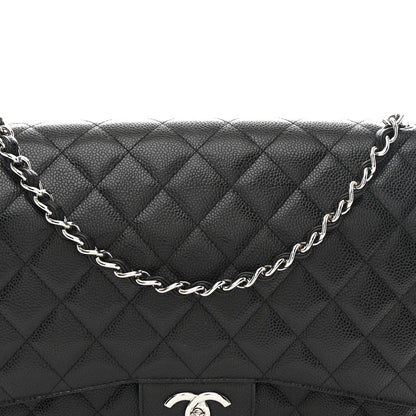 Chanel Caviar Quilted Maxi Double Flap Black 8 of 10