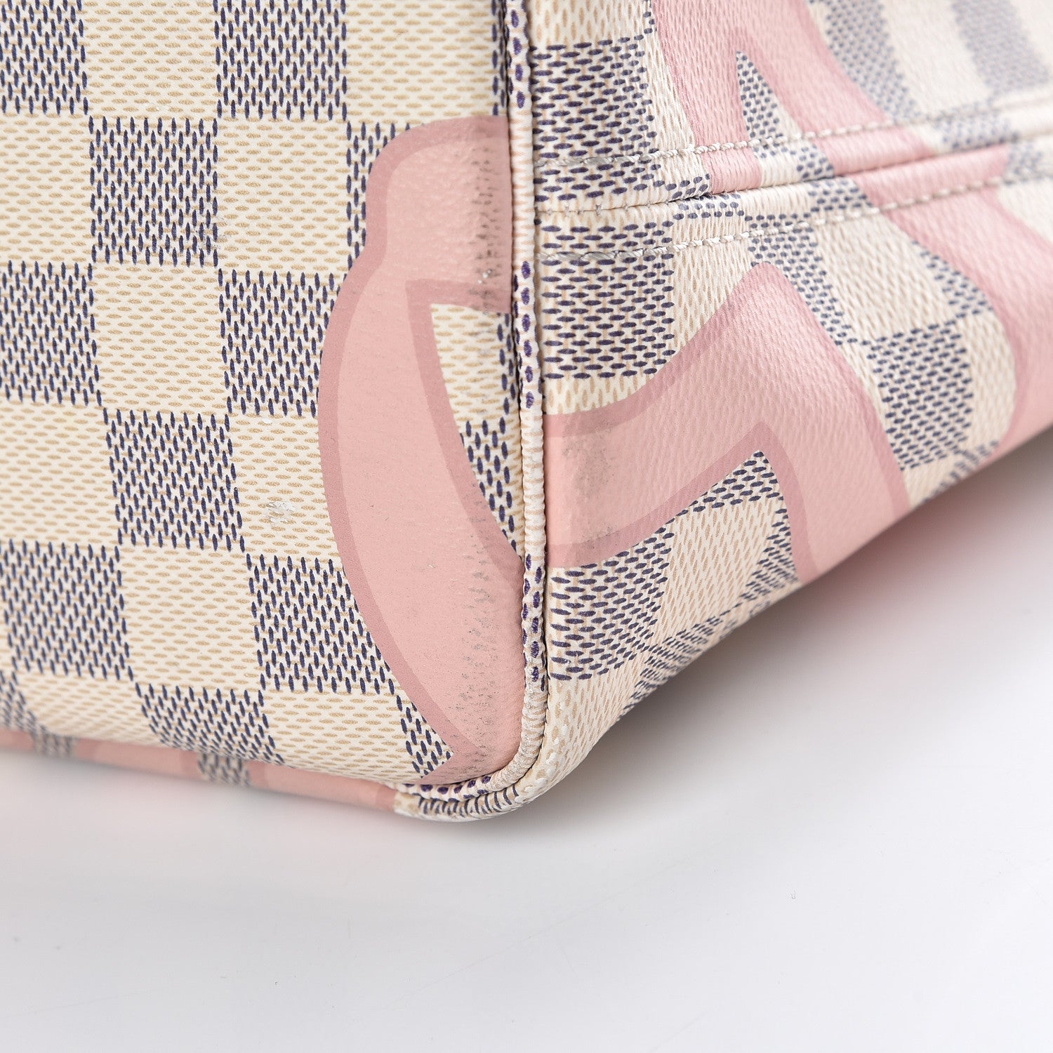 Louis Vuitton Damier Azur Tahitienne Neverfull MM 17 of 17