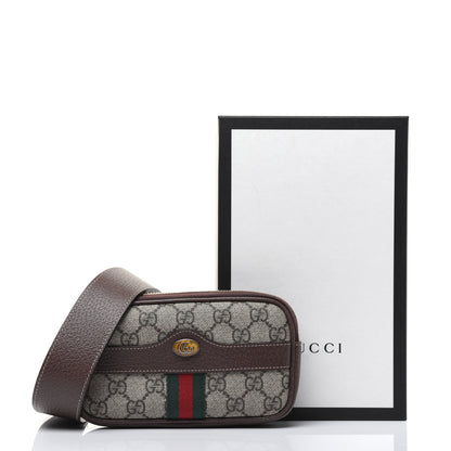 Gucci GG Supreme Monogram Ophidia Belted iPhone Case 85 34 Dark Brown 20 of 20