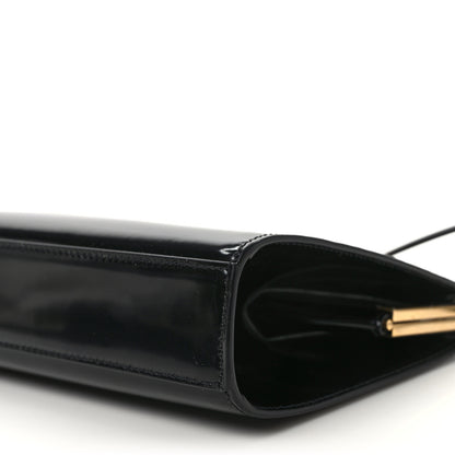 Saint Laurent Nappa Patent Calfskin Two-Toned Gaia Shoulder Bag Sea Salt Black 8 of 8