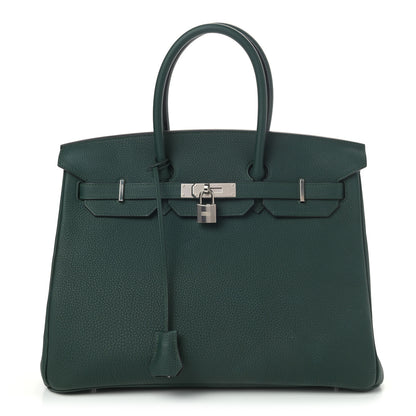 Hermes Togo Birkin 35 Vert Cypress 1 of 10