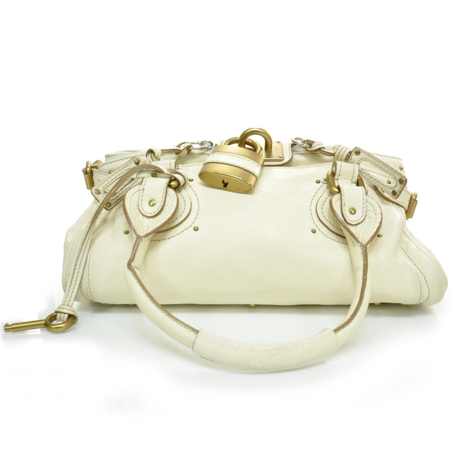 Chloe Leather Paddington Satchel Ivory 1 of 9