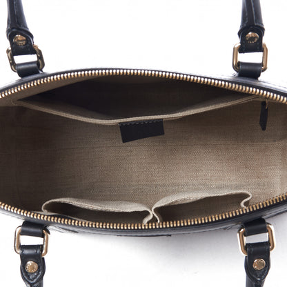 Gucci Soft Microguccissima Small Zippered Satchel Black 4 of 9