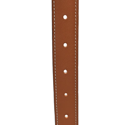 Hermes Epsom Swift 24mm Mors H Belt 70 Etoupe Gold 3 of 4