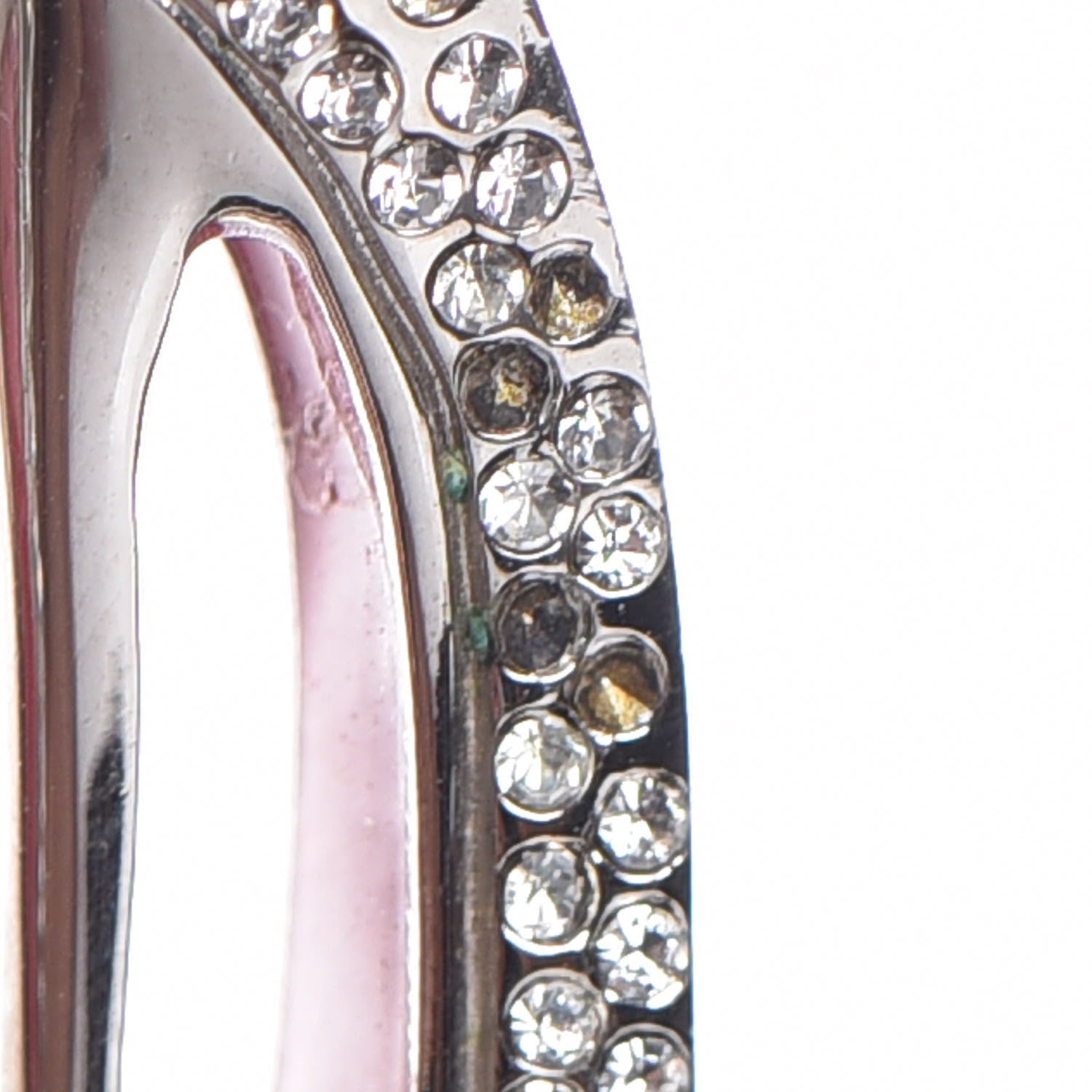 Christian Louboutin Satin Crystal Loubi Lula Frame Pouch Black 8 of 12