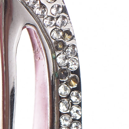Christian Louboutin Satin Crystal Loubi Lula Frame Pouch Black 8 of 12