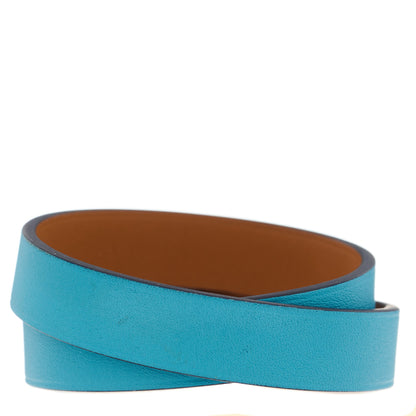 Hermes Swift Mini Dog Double Tour Bracelet Bleu du Nord 2 of 5