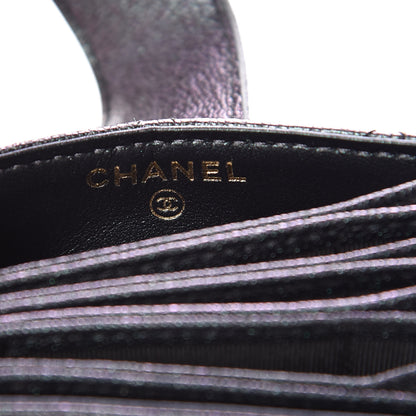 Chanel Iridescent Caviar Quilted Card Holder Black 6 of 8