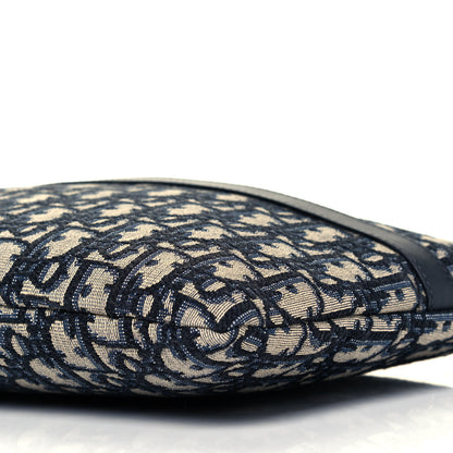 Christian Dior Oblique Pouch Clutch Blue 6 of 10