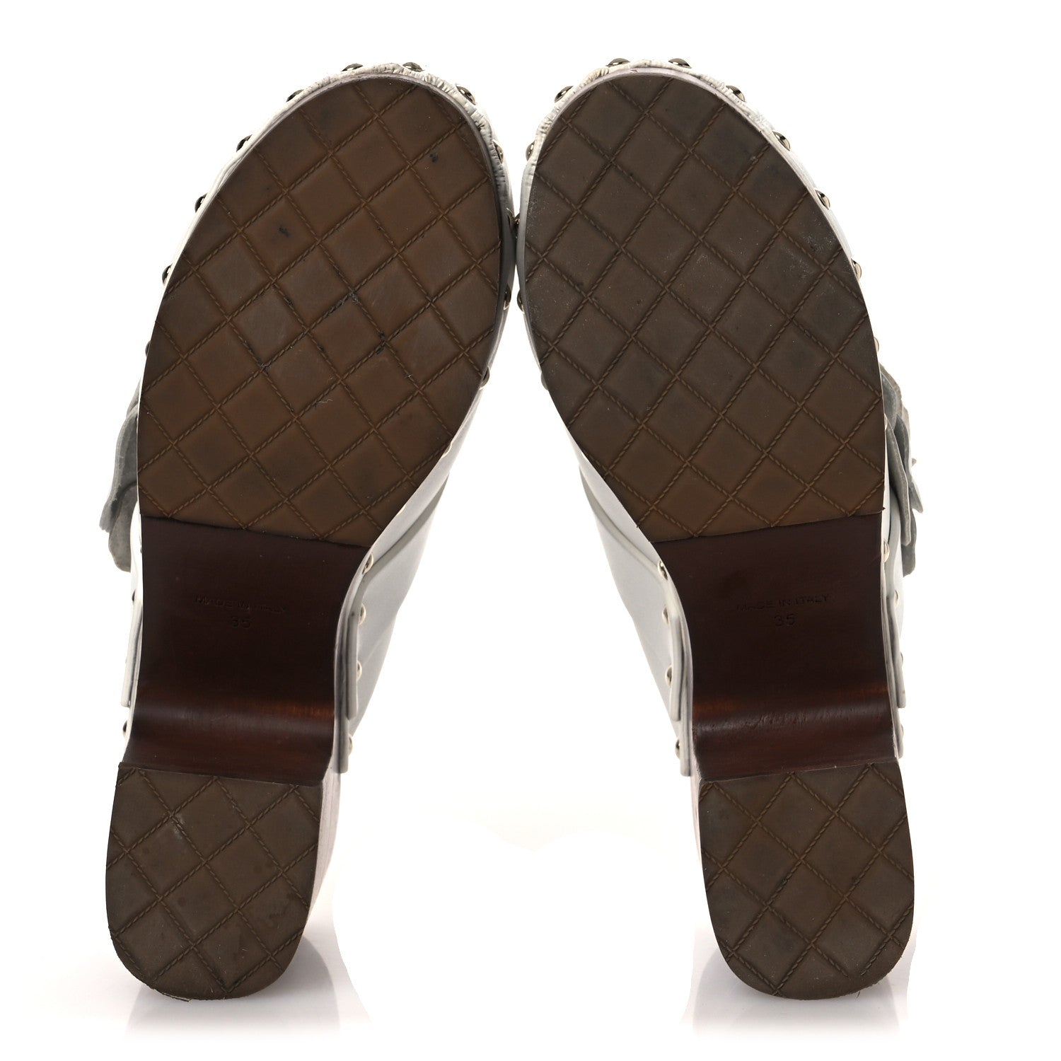 Chanel Calfskin Camellia Clogs 35 White 7 of 14