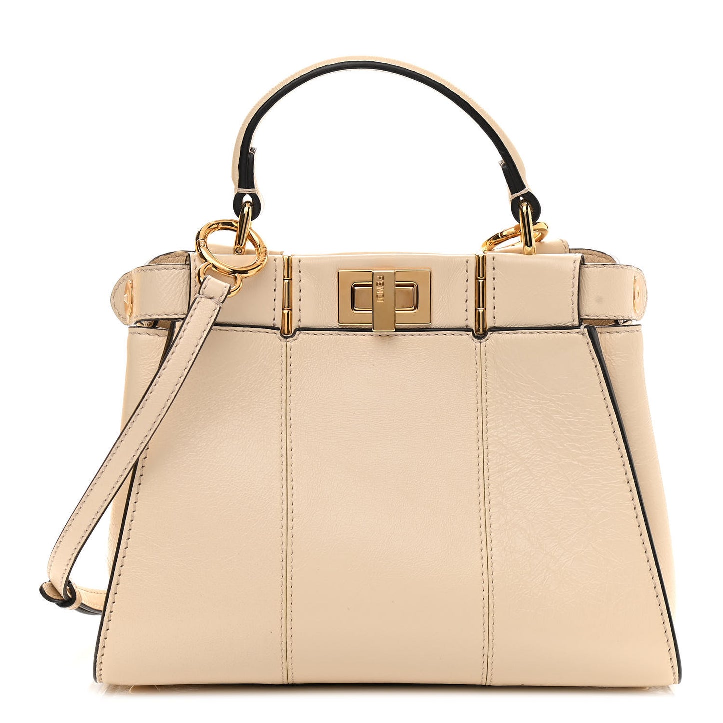 Agnello Old Shine Mini Peekaboo Iconic Satchel Camelia