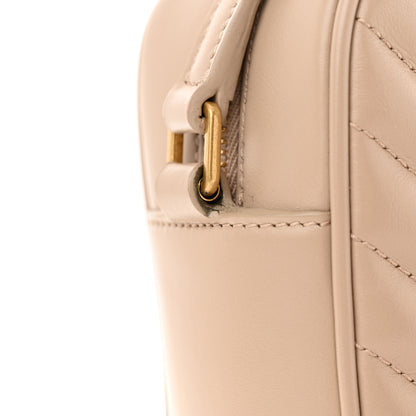 Saint Laurent Calfskin Matelasse Monogram Lou Camera Bag Dark Beige 11 of 13
