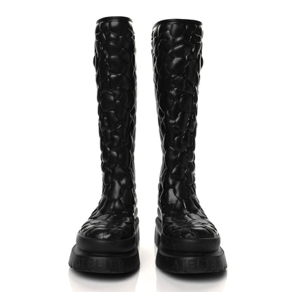 Valentino Garavani Rubber Atelier 03 Rose Edition 30/50mm Tall Rainboots 38 Black 2 of 9