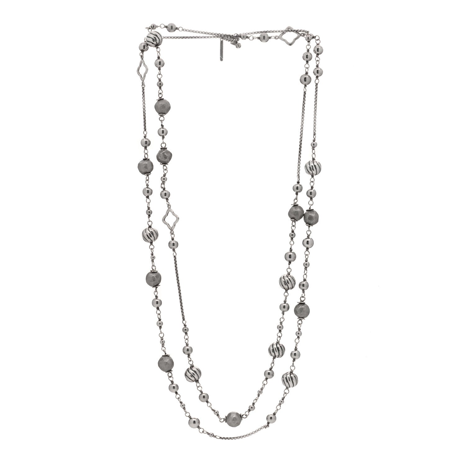 David Yurman Sterling Silver DY Elements Chain Necklace 2 of 3