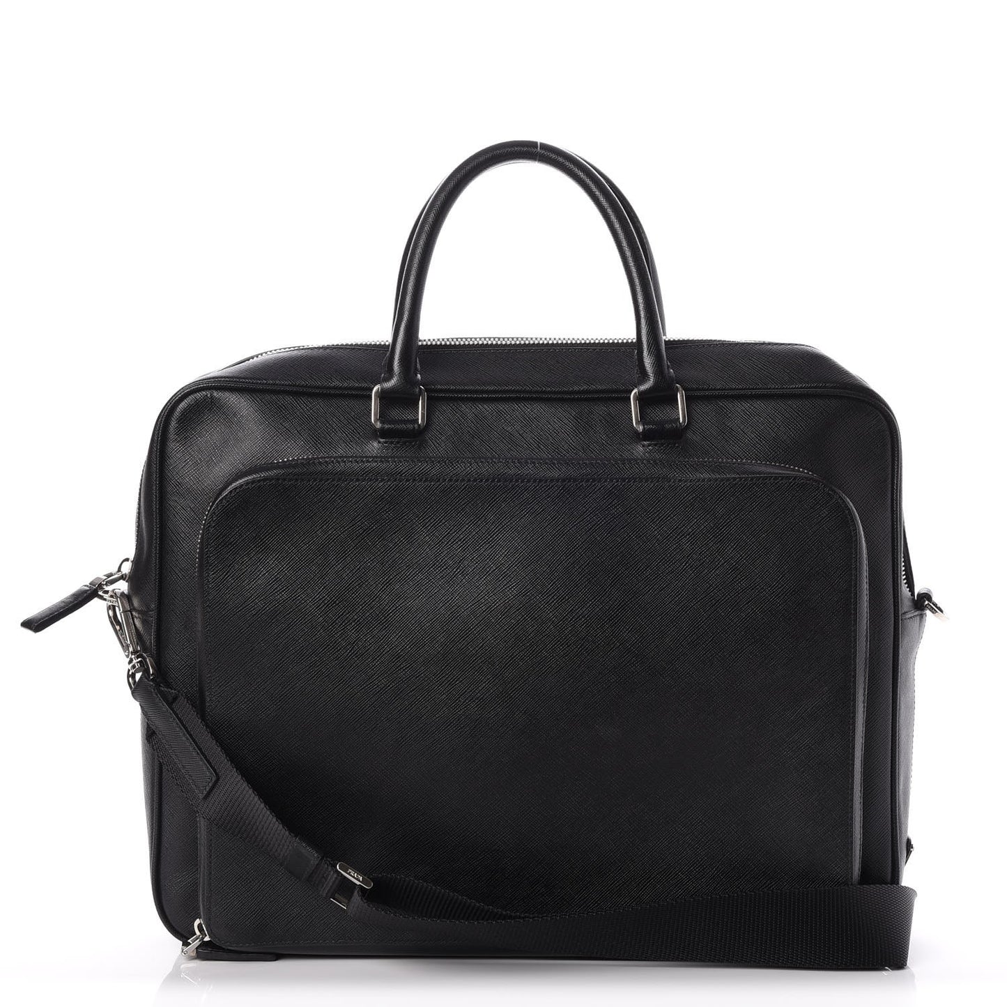 Saffiano Travel Briefcase Nero Black