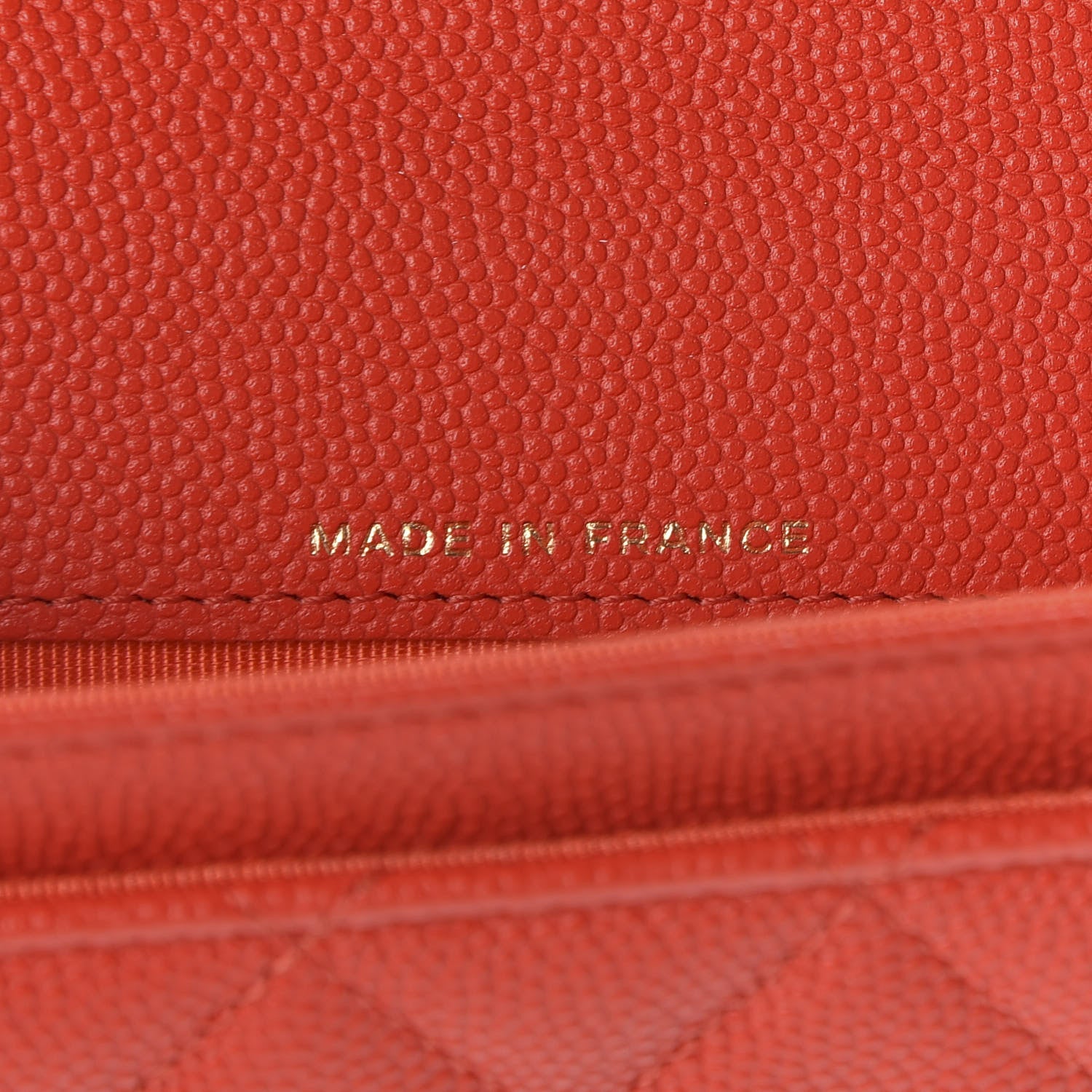 Chanel Caviar Quilted Flap Card Holder Wallet Red 7 of 9