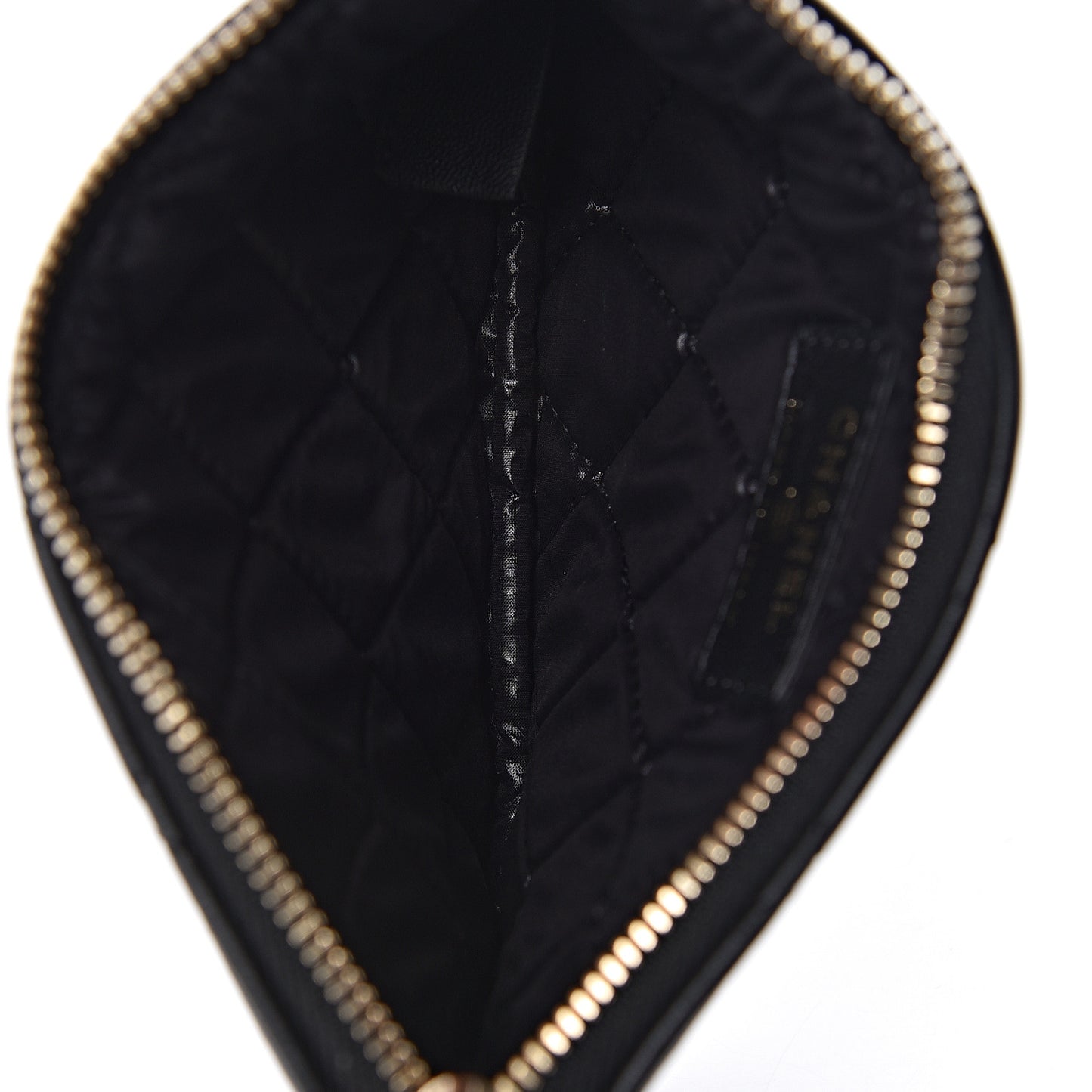Lambskin Quilted Casino Coin Purse Black
