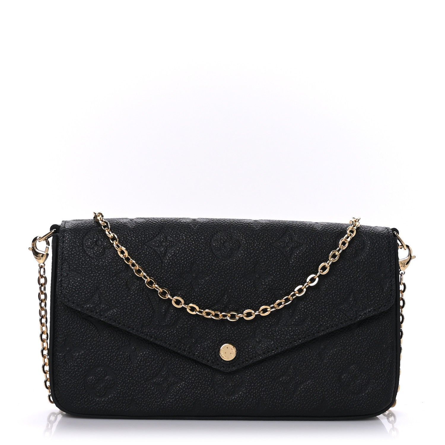 Louis Vuitton Empreinte Pochette Felicie Chain Wallet Black 1 of 9