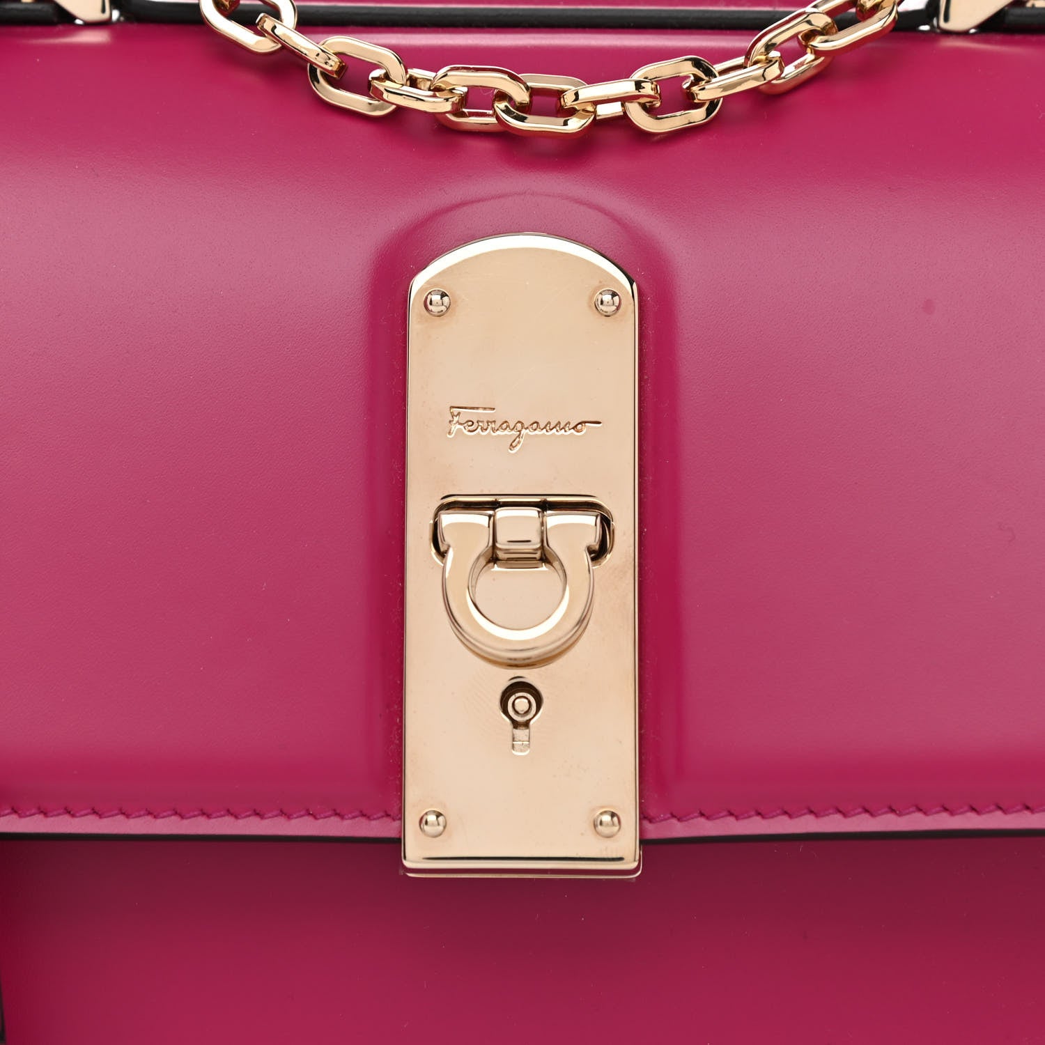 Salvatore Ferragamo Smooth Calfskin Mini Boxyz Pink 6 of 8
