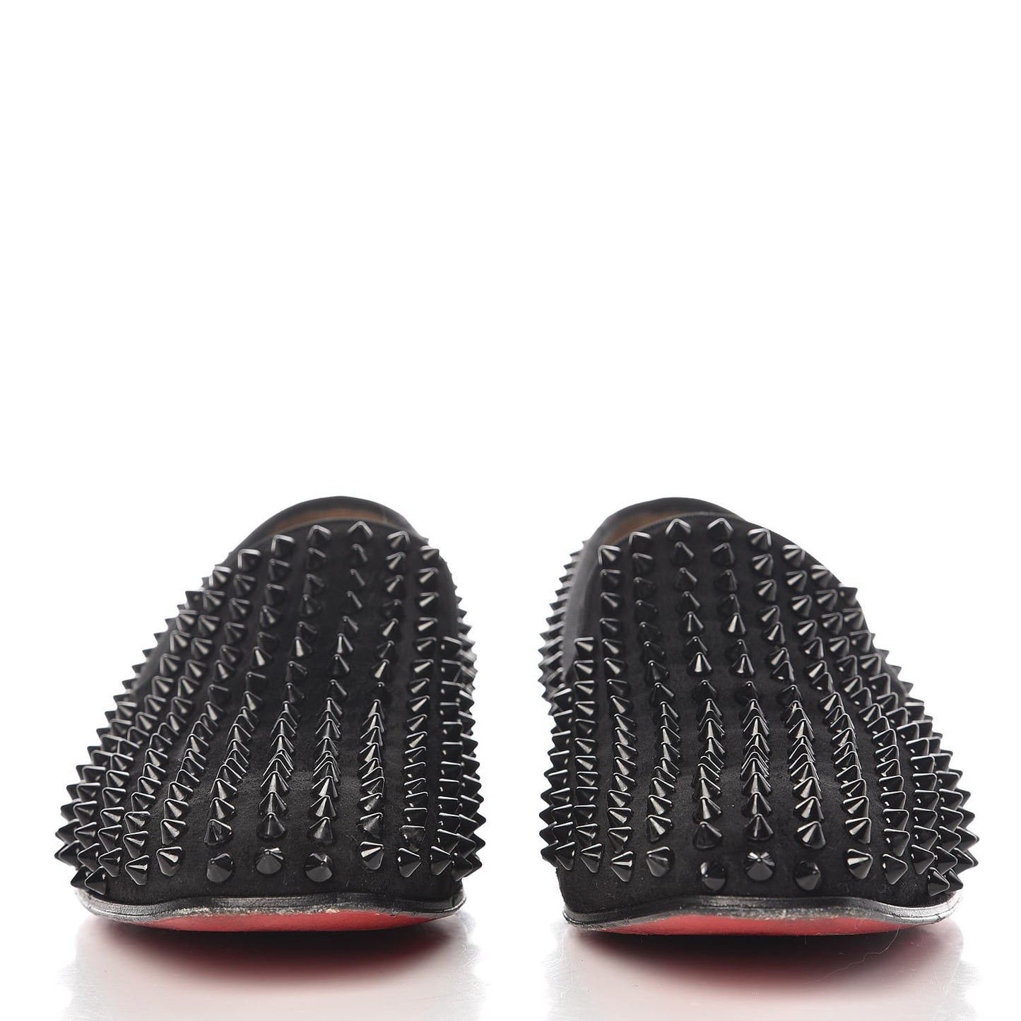 Mens Veau Velours Spikes Dandelion Flat 39.5 Black