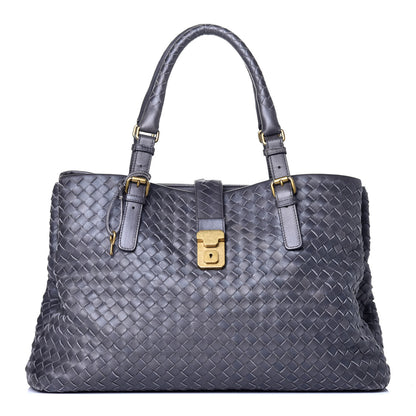 Bottega Veneta Nappa Intrecciato Medium Roma Tote Ferro Gray 1 of 9