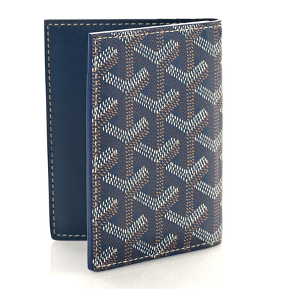 Goyard Goyardine Saint Marc Folding Card Case Navy 3 of 9