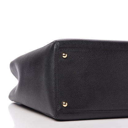 Chanel Calfskin Cerf Shopper Tote Black 6 of 11