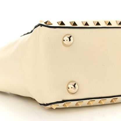 Valentino Garavani Vitello Mini Rockstud Tote Ivory 8 of 13