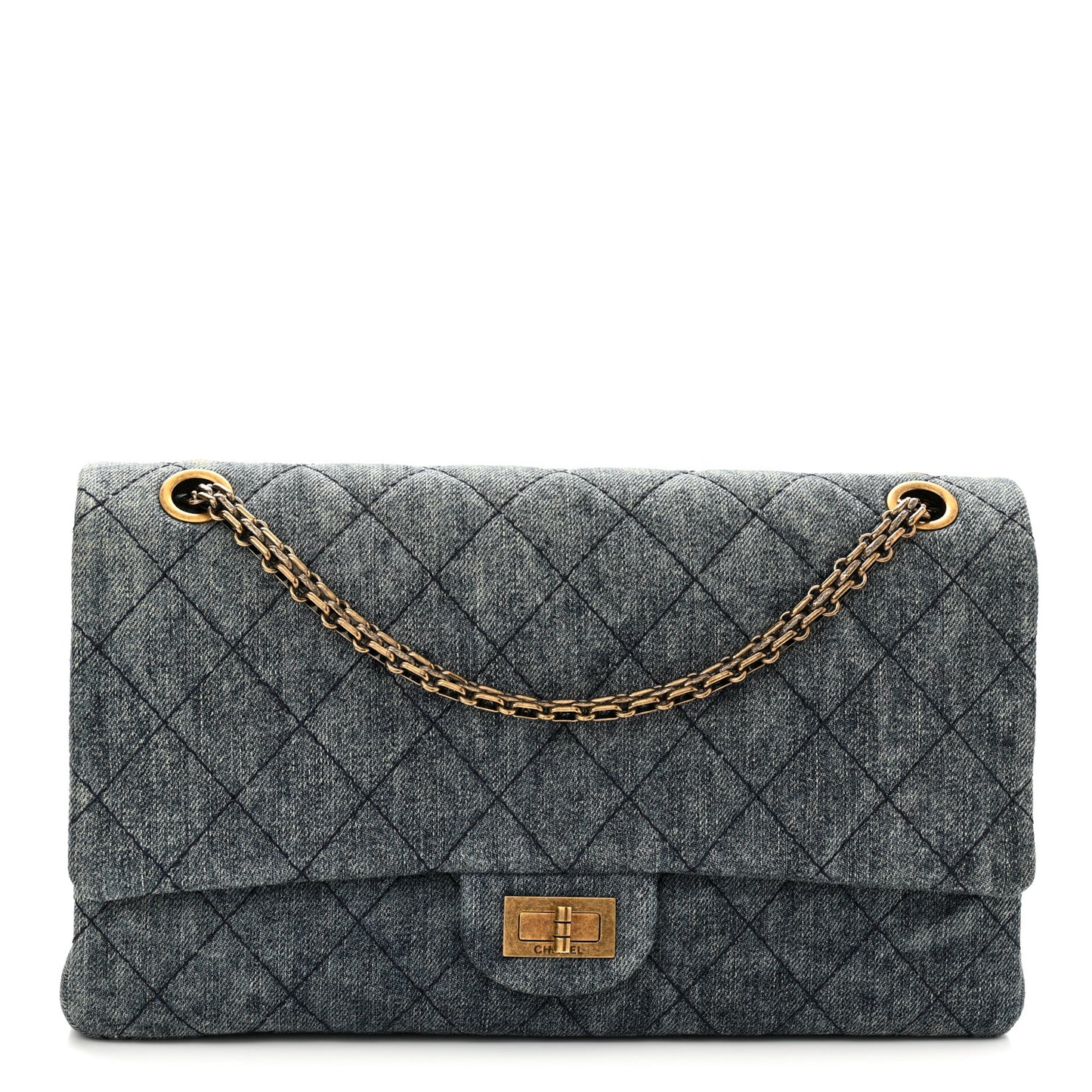 Denim Quilted 2.55 Reissue 226 Flap Dark Blue