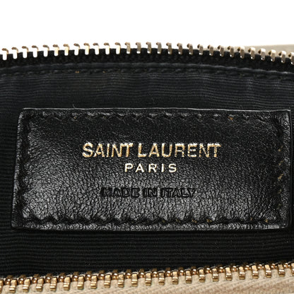 Saint Laurent Calfskin Y Quilted Monogram Medium Loulou Chain Satchel Crema Soft 6 of 9
