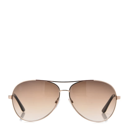 Tom Ford Metal Charles Aviator Sunglasses TF35 Gold 2 of 8