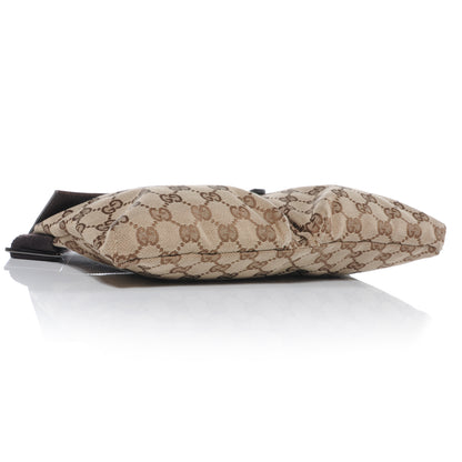 Gucci GG Monogram Web Double Pocket Belt Bag Ebony 4 of 9