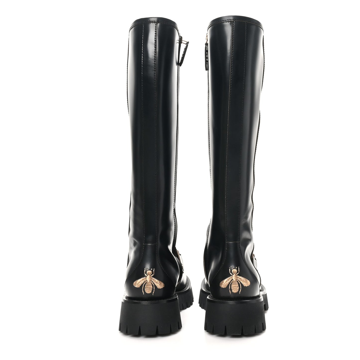 Cordovan Lux Harald Horsebit Knee High Boots 38 Black