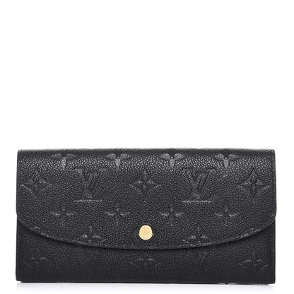 Louis Vuitton Empreinte Emilie Wallet Black Dune 1 of 8