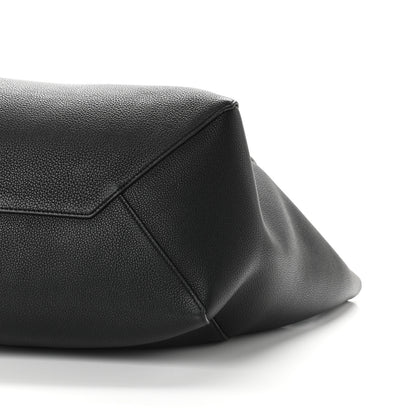 Celine Soft Grained Calfskin Medium Belt Cabas Phantom Black 6 of 10