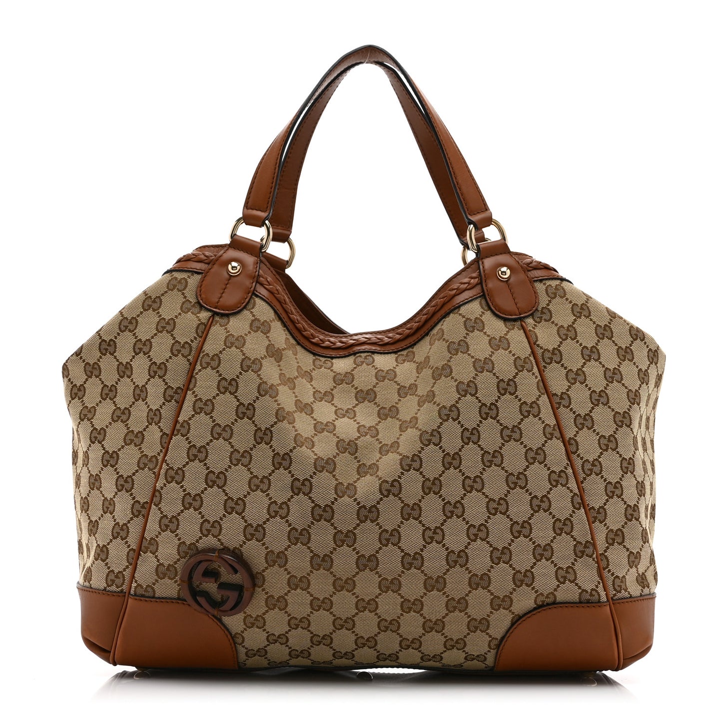 Monogram Medium Brick Lane Tote Brown
