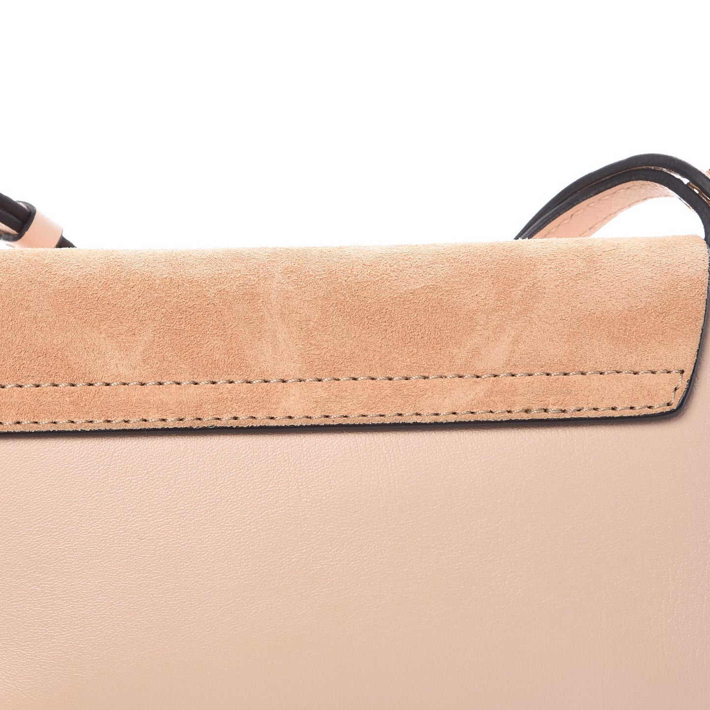 Calfskin Mini Faye Shoulder Bag Cement Pink