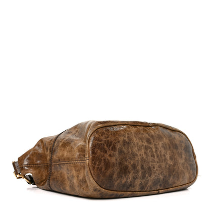 Givenchy Crackled Calfskin Medium Nightingale Light Brown 3 of 10