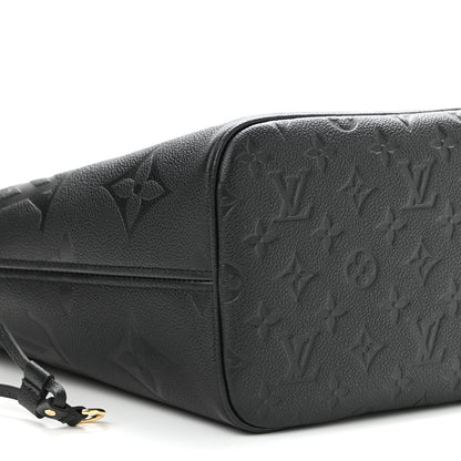 Louis Vuitton Empreinte Monogram Giant Neverfull MM Black 9 of 10