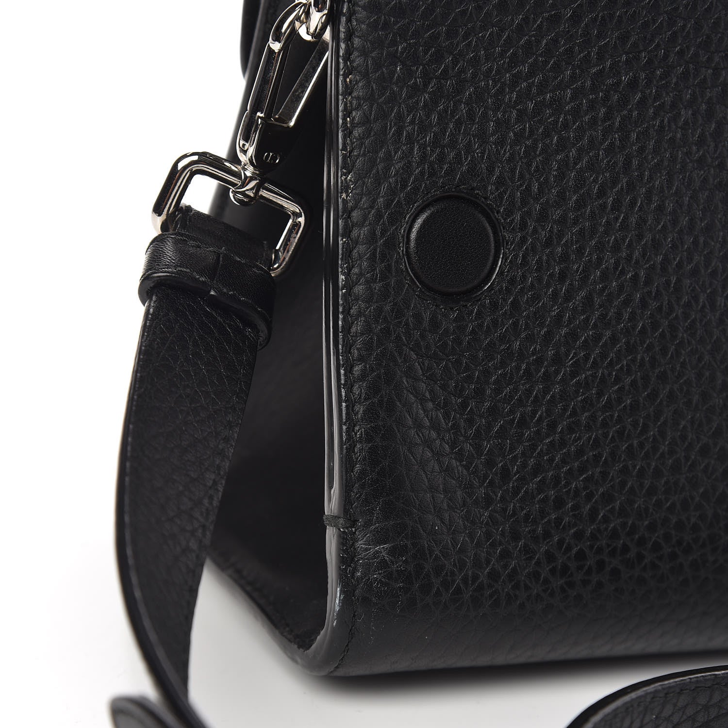 Christian Dior Grained Calfskin Mini Diorever Flap Black 12 of 17