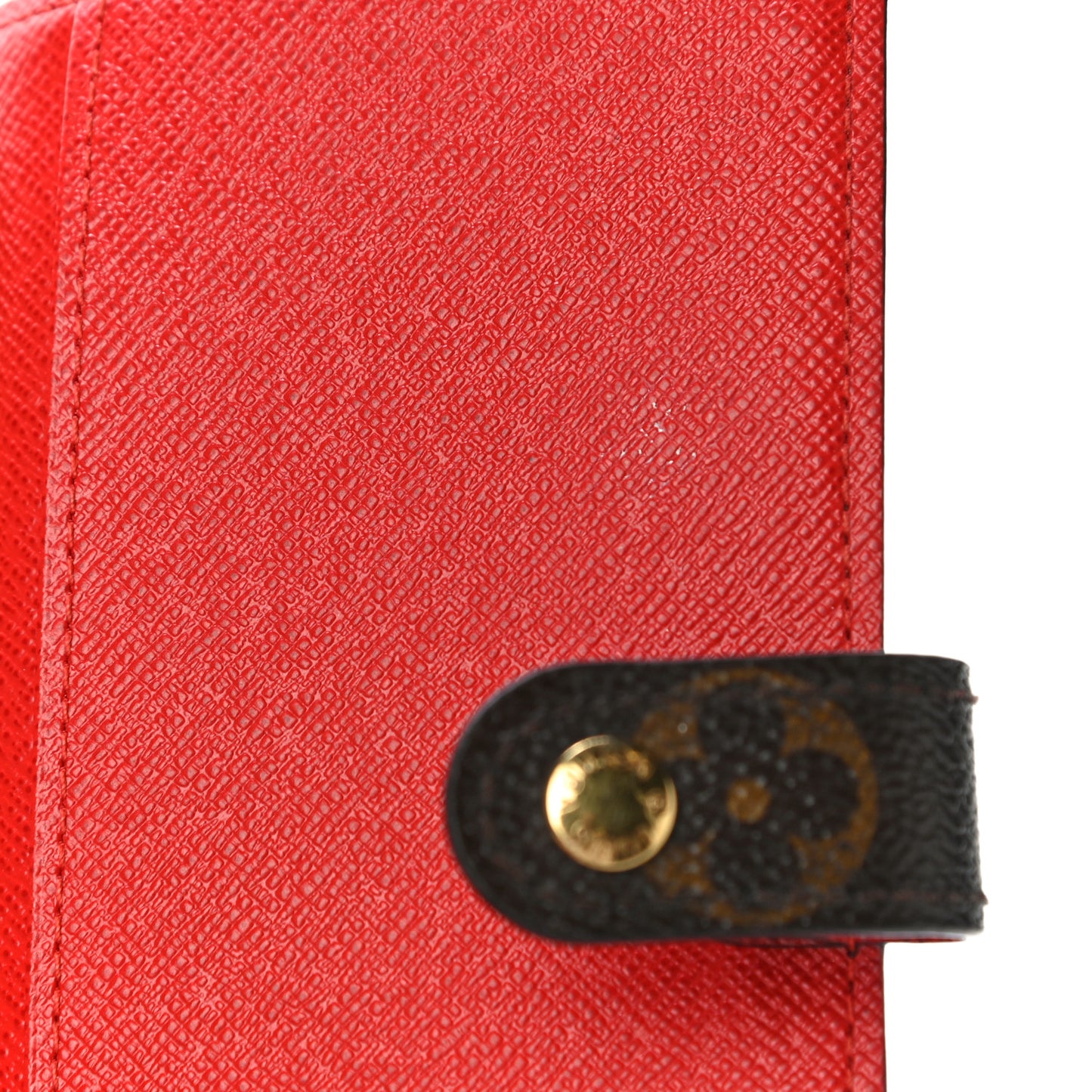 Monogram My LV Heritage Small Ring Agenda Cover Rouge Jaune