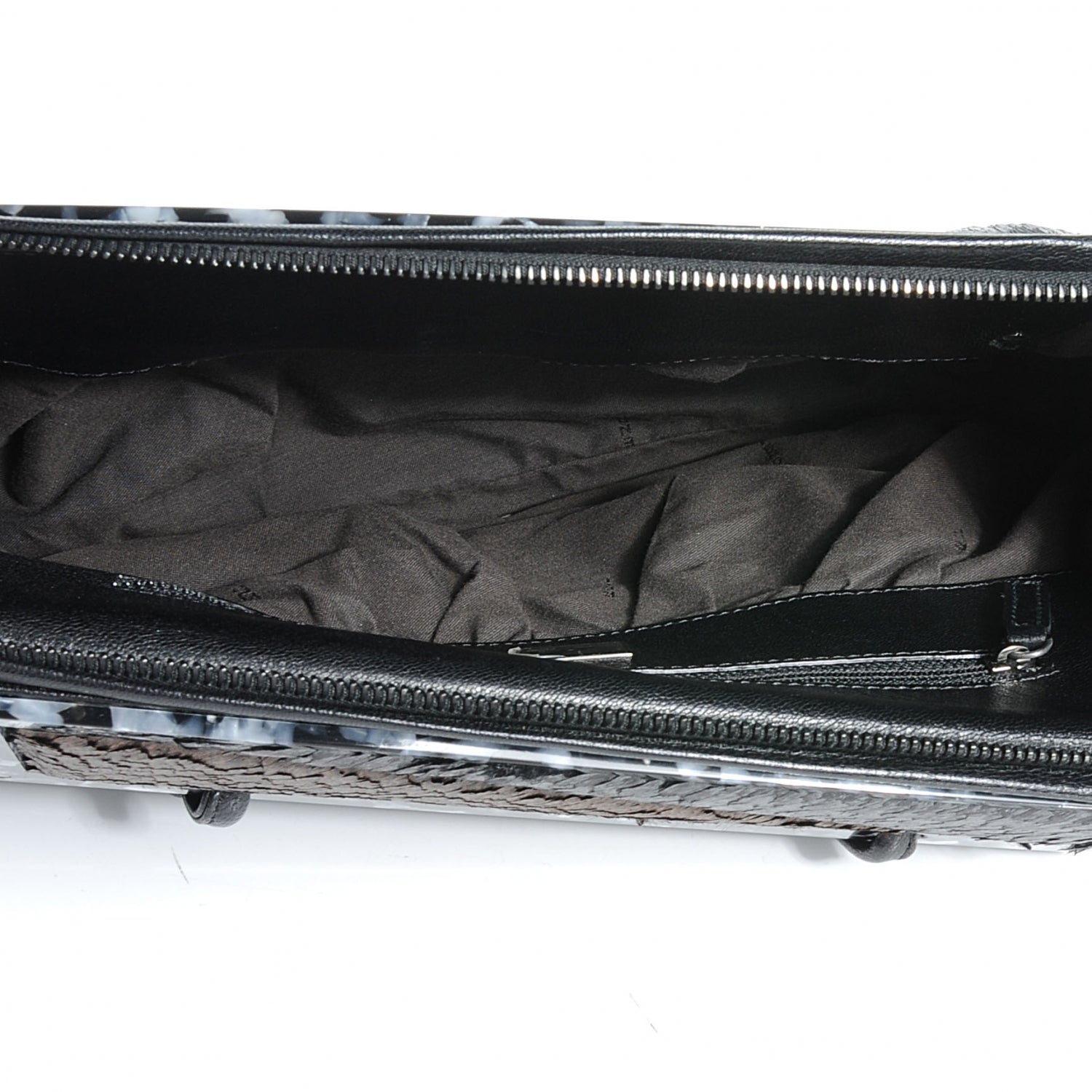 Fendi Calf Hair To You Convertible Clutch Grey 5 of 7